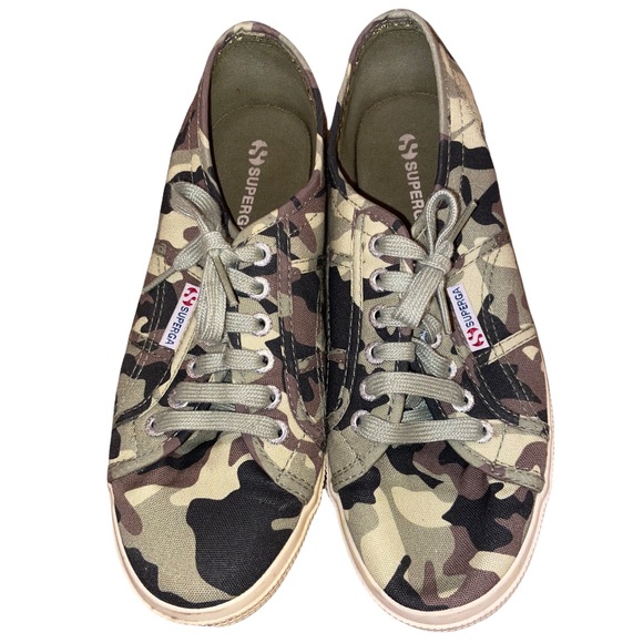SUPERGA Cotu Camouflage Style S0037Q0 Sneakers Women’s Size 8.5 - Picture 9 of 13